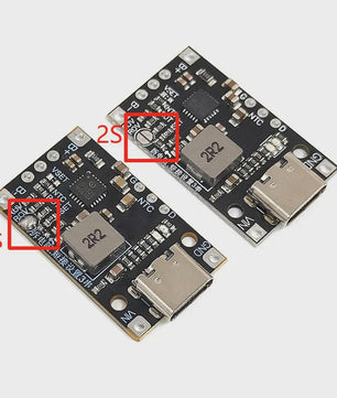 2S/3S Lithium Batterij Laadmodule met Balancering, Type-C USB & Snellaadfunctie