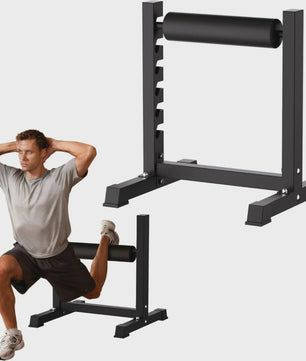Heavy Duty Bulgarian Split Squat Stand - 350 LBS Capaciteit, 6-Niveau Hoogteverstelling voor Krachttraining Thuis
