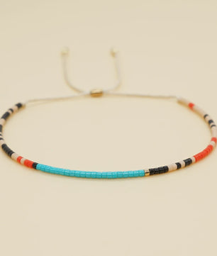 Zomerse Miyuki Kralen Armband - Turquoise & Blauw - Boho & Etnisch