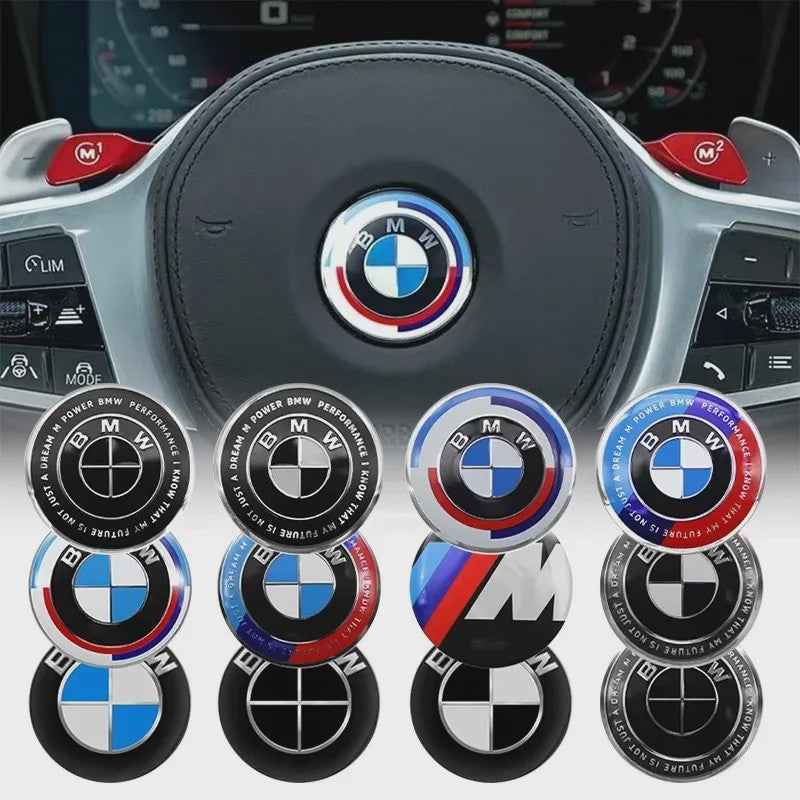 45mm BMW Stuurwiel Badge Embleem Sticker - M Performance Styling