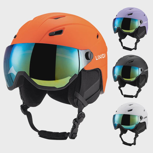 LIXADA Skihelm en Snowboardhelm met Geïntegreerd Vizier voor Dames en Heren