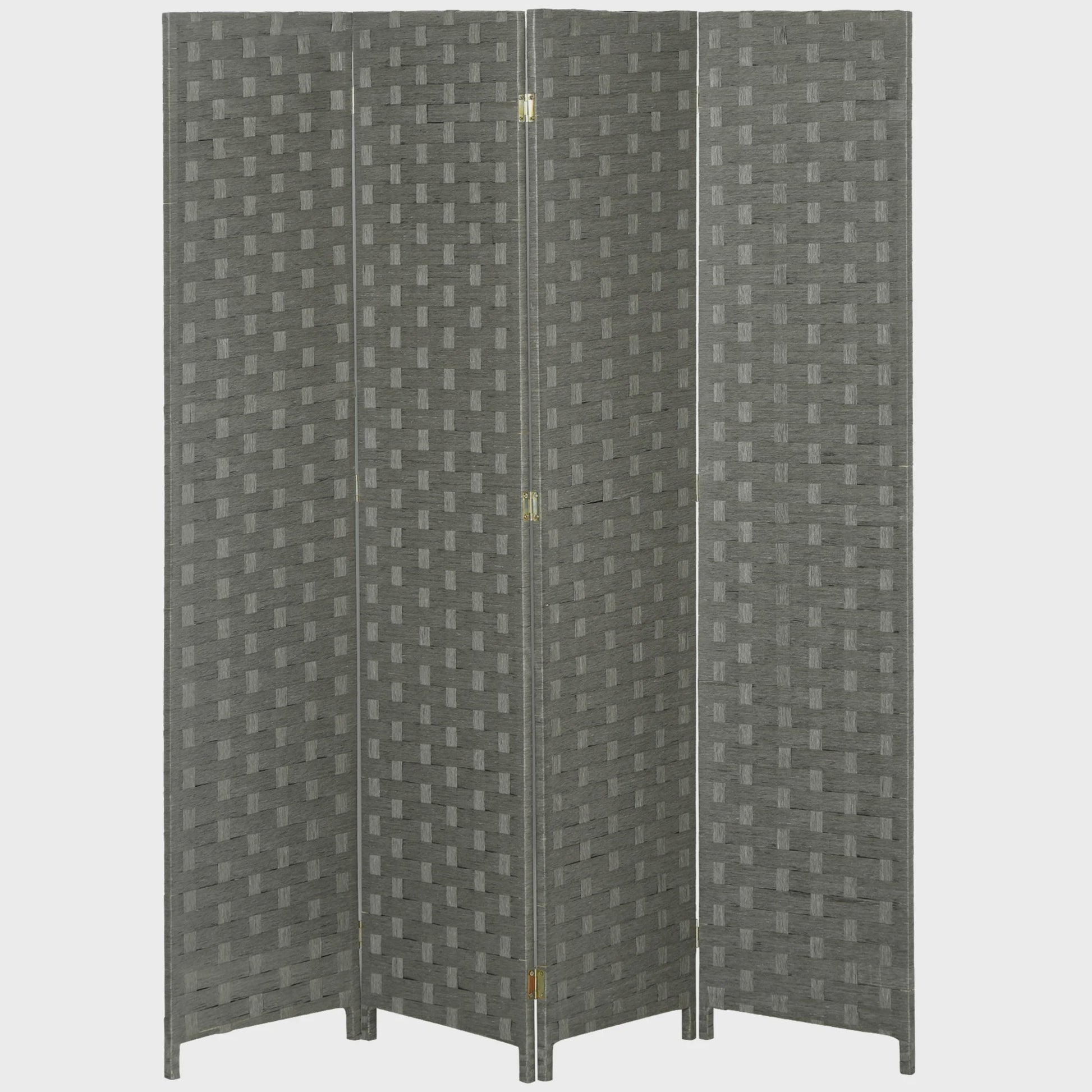 HOMCOM Houten Kamerscherm - 4 Panelen Kamerverdeler - 159,5 x 169,5 cm