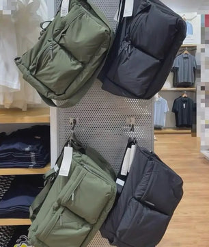 Grote Casual Messenger Bag - Waterafstotende Nylon Schoudertas met Laptopvak en Veel Vakken