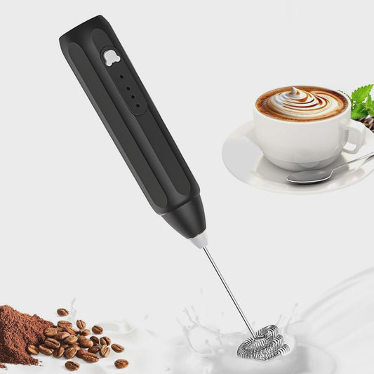 Elektrische Melkopschuimer met 3 Snelheden - USB Oplaadbaar Handheld Klopper