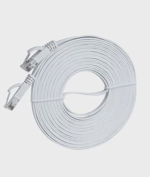 Cat 6 Flat Ethernet Kabel UTP - 1000Mbps Netwerk Kabel voor PC, Laptop, Router, Console