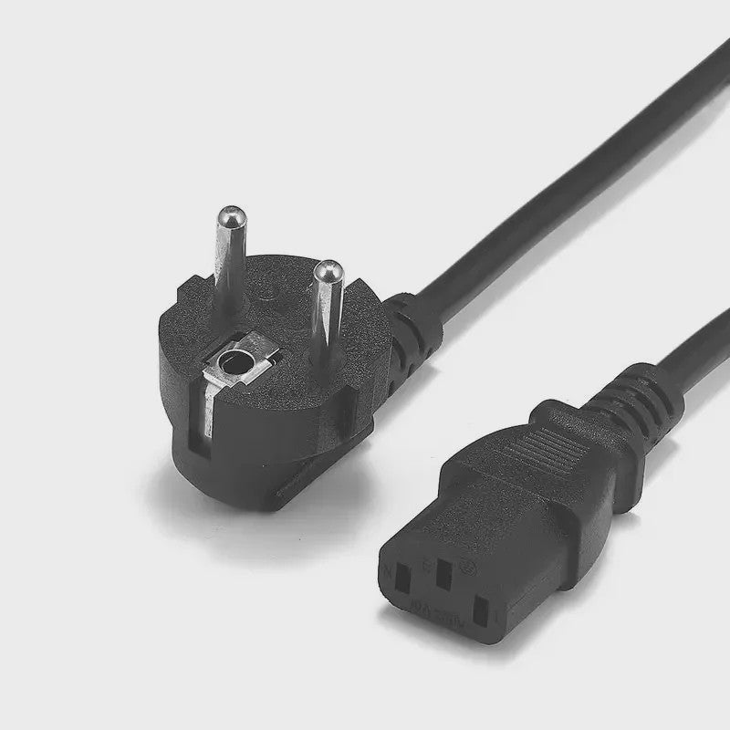 EU Power Kabel IEC C13 Verlengsnoer - 1.2m, 1.5m, 2m, 3m - Voor PC, TV, Monitor, Laptop