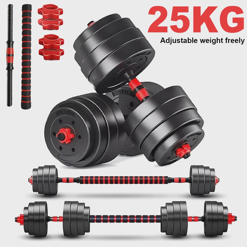 Verstelbare Dumbbell Set 25kg - Zandgevuld voor Krachttraining Thuis
