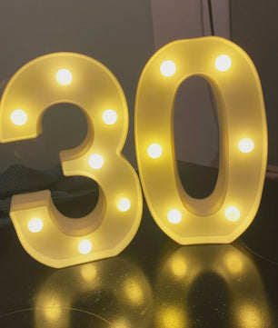 LED Nummer Verlichting - Feestelijke Decoratie voor Verjaardagen & Jubilea