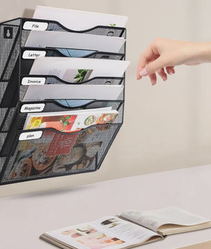 Wandrek Metaal Gaas 5 Vakken - Documenten, Tijdschriften & Brieven Organizer