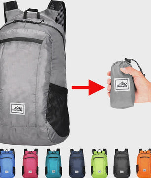 Opvouwbare Rugzak 20L - Ultralicht & Waterafstotend voor Wandelen, Fietsen en Reizen