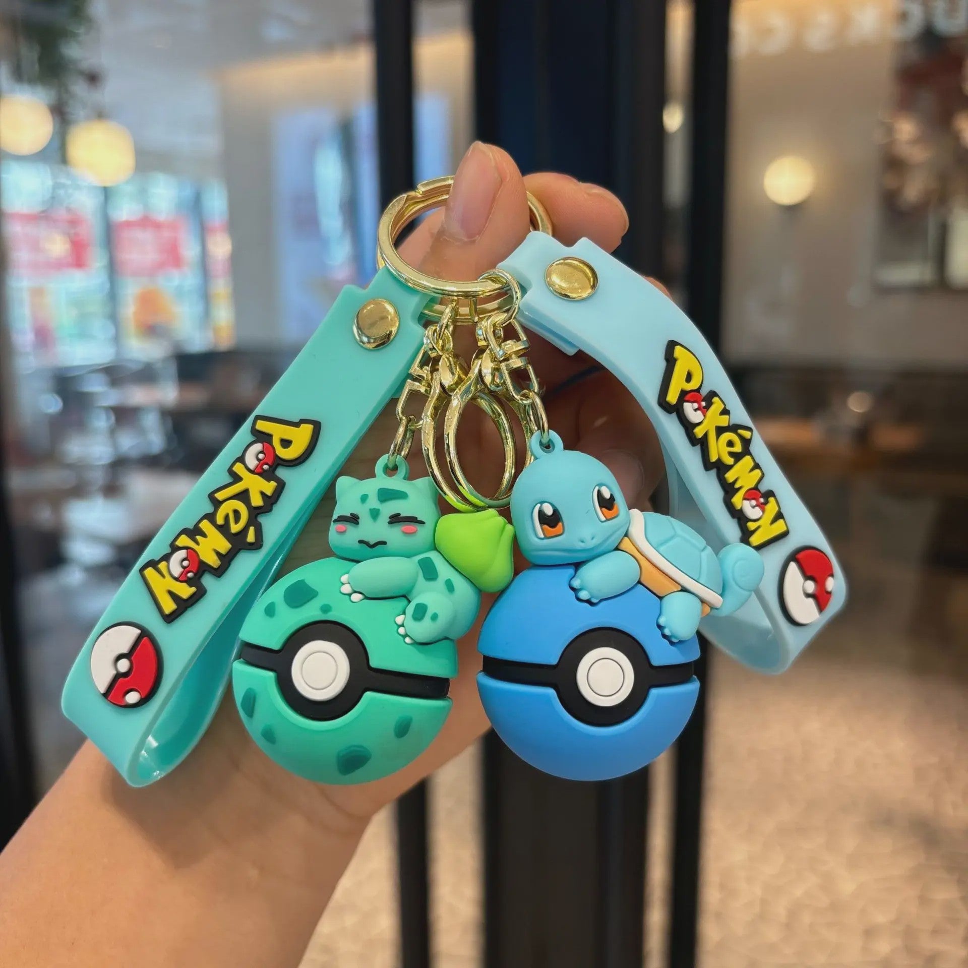 Pokémon Sleutelhanger Set met Pikachu, Eevee & Charmander - Leuke Anime Accessoire voor Tassen & Rugzakken