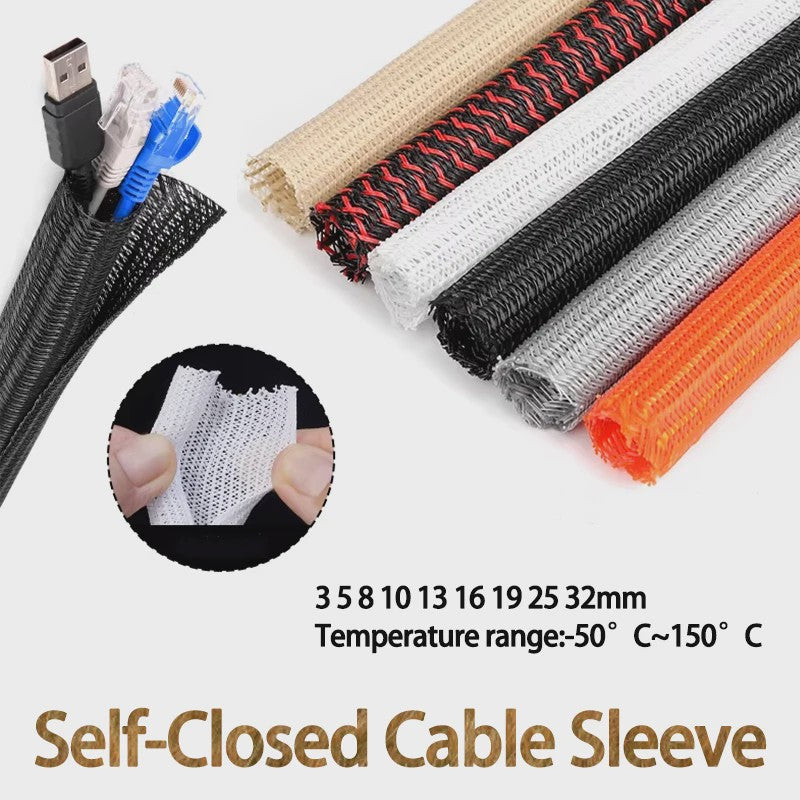 Gevlochten PET Kabel Beschermhoes - 3mm tot 32mm - Draad Organizer