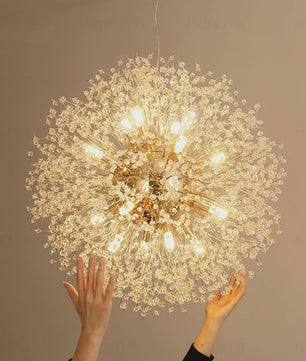 Moderne Bloemvormige LED Hanglamp - Sterrenhemel Effect voor Woonkamer & Eetkamer