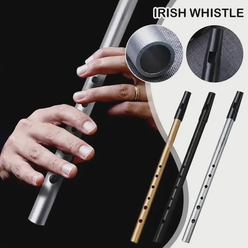 Authentieke Ierse Whistle Fluit - C/D Toets - 6 Gaten - Traditioneel Muziekinstrument