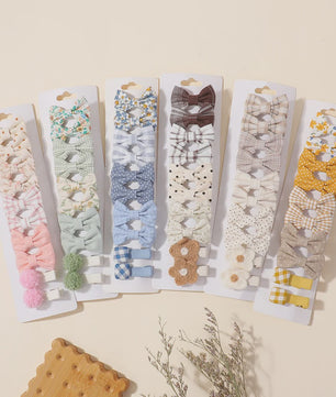 20-delige Set Schattige Kinder Haarclips met Strikjes - Leuke Babymutsjes en Haaraccessoires