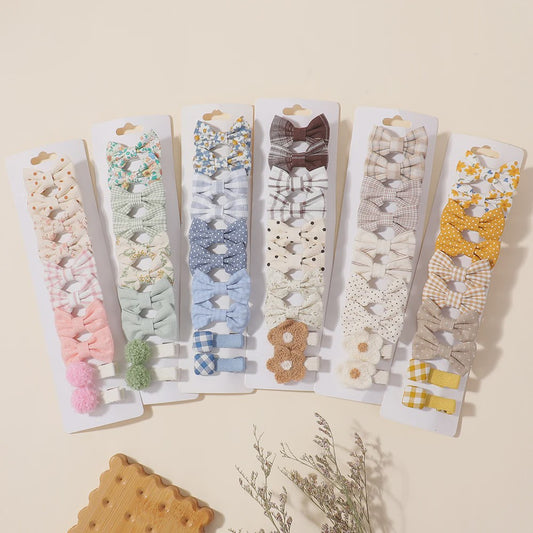 20-delige Set Schattige Kinder Haarclips met Strikjes - Leuke Babymutsjes en Haaraccessoires