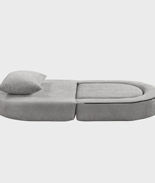 Modulaire Slaapbank Futon Fauteuil met Kussen - Compact en Multifunctioneel