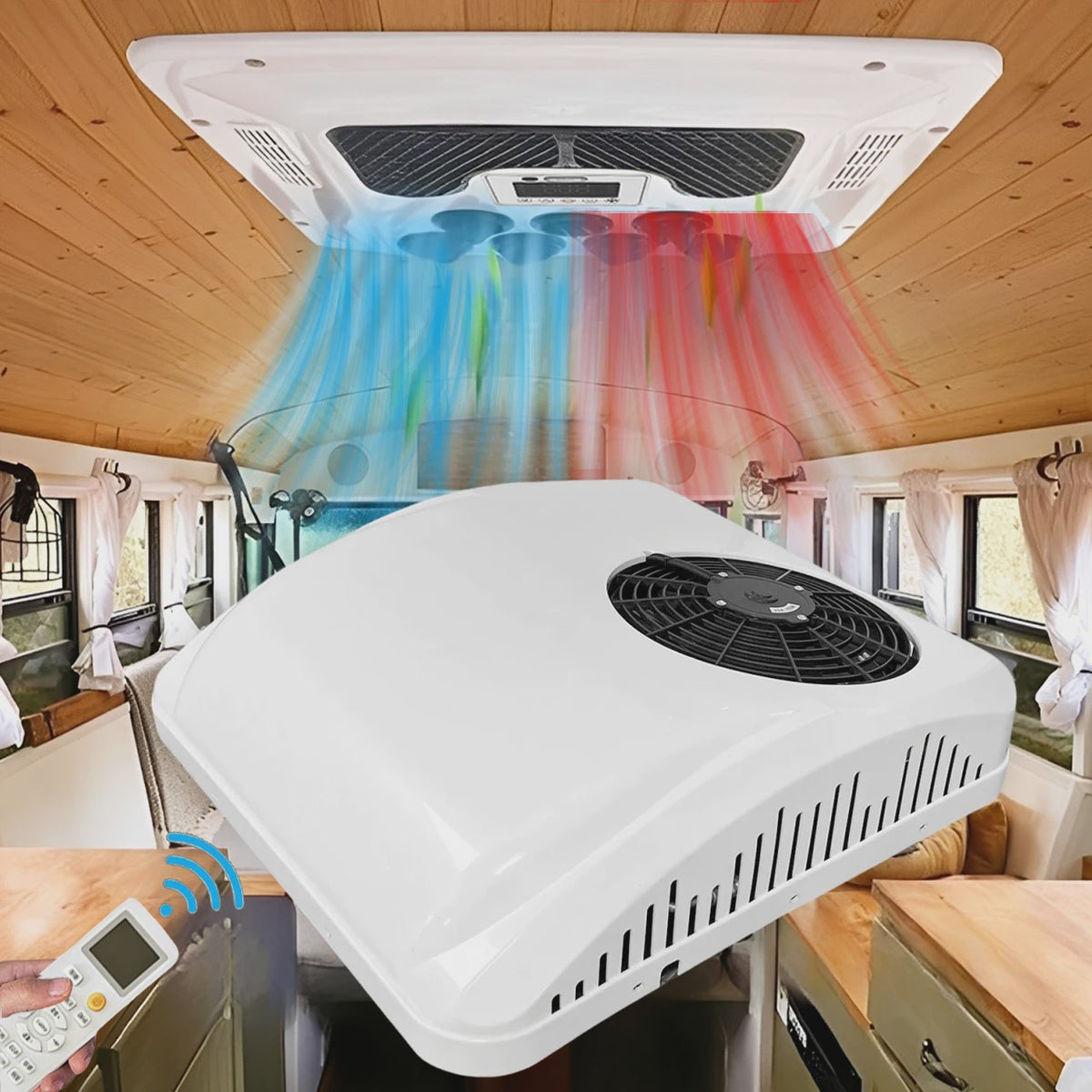 12V Parkeerklimaatregelaar voor Camper, Vrachtwagen & Van - Verwarming & Koeling