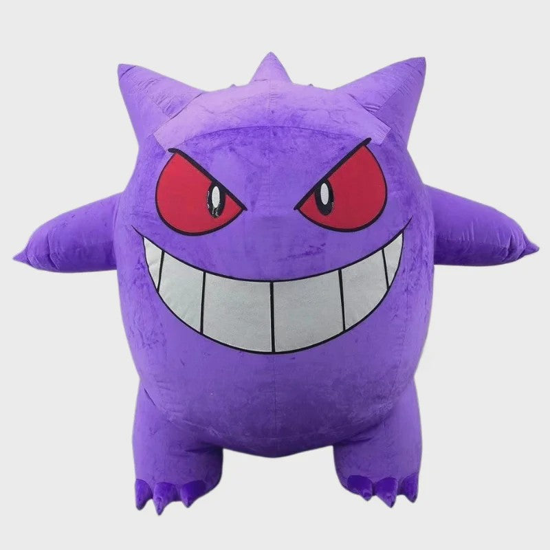 Opblaasbaar Gengar Mascotte Kostuum voor Volwassenen - Paars Feestpak