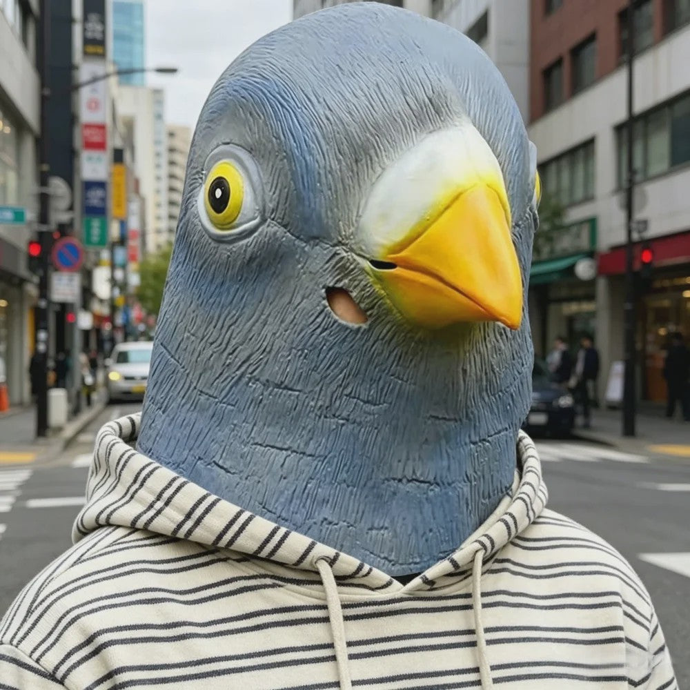 Grappig Duivenmasker - Vogelkop Kostuum voor Feestjes & Halloween
