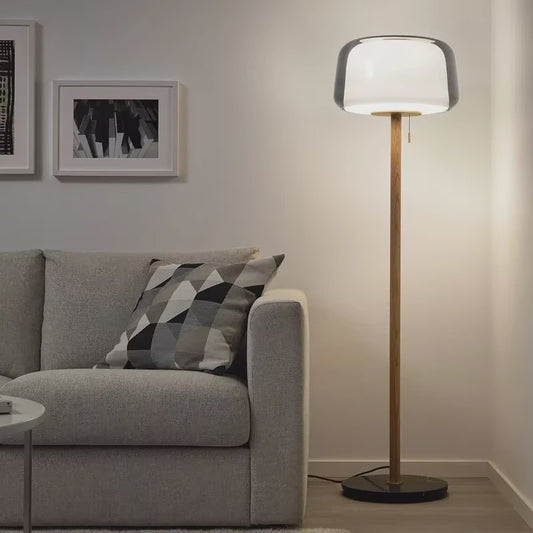 Moderne Glazen Vloerlamp - Stijlvolle Verlichting voor Woonkamer & Slaapkamer