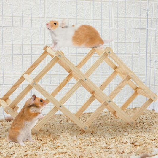 Houten Klimspeelgoed voor Hamsters en Kleine Dieren - Natuurlijk & Veilig