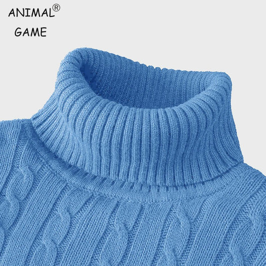 Heren Gebreide Coltrui - Slim Fit Winter Pullover
