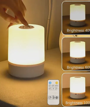 Dimbare LED Nachtlamp met Oplaadbare Batterij en Touch Bediening - Sfeervolle Sfeerverlichting