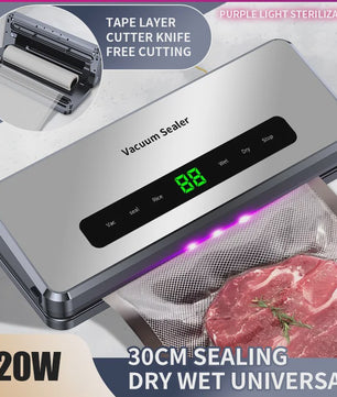 Elektrische Vacuüm Sealer Machine voor Droog & Nat Voedsel - Keuken Verpakking