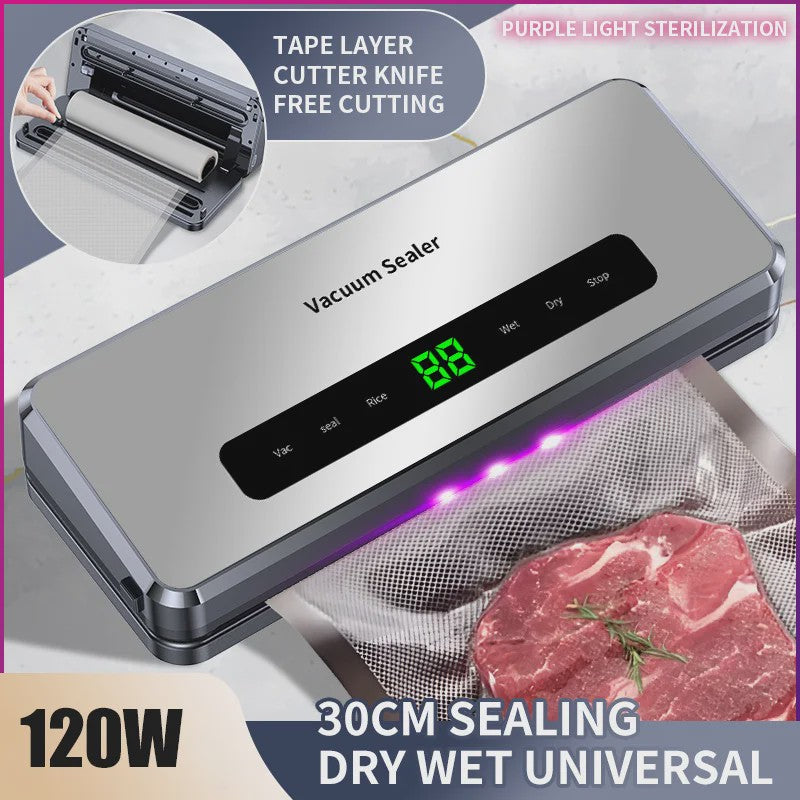 Elektrische Vacuüm Sealer Machine voor Droog & Nat Voedsel - Keuken Verpakking