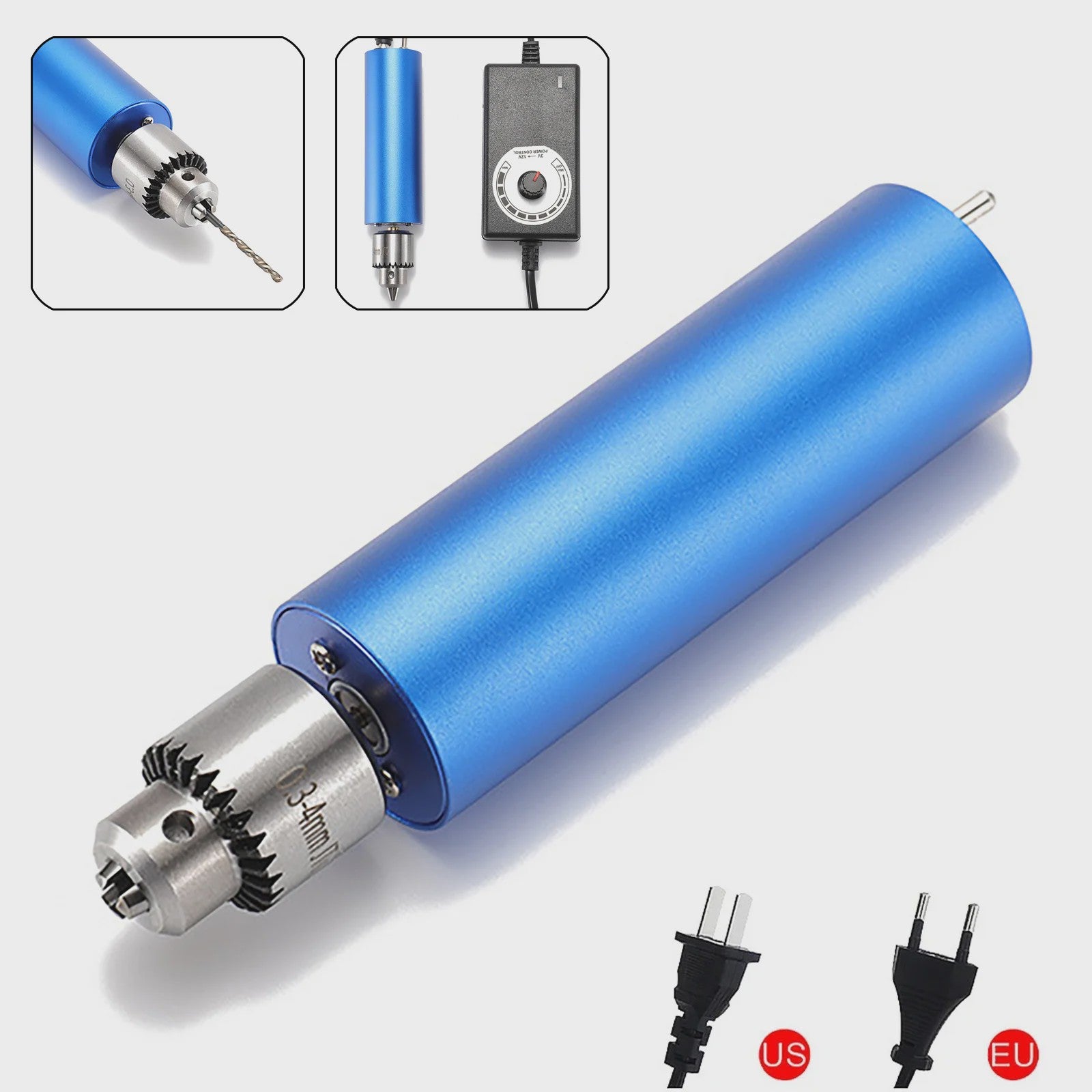 Mini Elektrische Handboor - 13000 RPM, Traploos Instelbaar, voor Metaal, Hout en Graveren