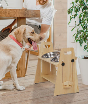 Verstelbare Hondenvoerbak Stand Verhoogd - Ideaal voor Grote, Middelgrote en Kleine Honden