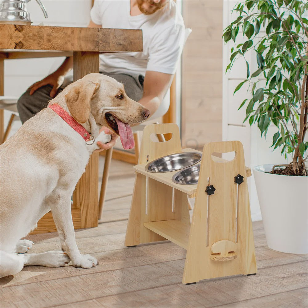 Verstelbare Hondenvoerbak Stand Verhoogd - Ideaal voor Grote, Middelgrote en Kleine Honden