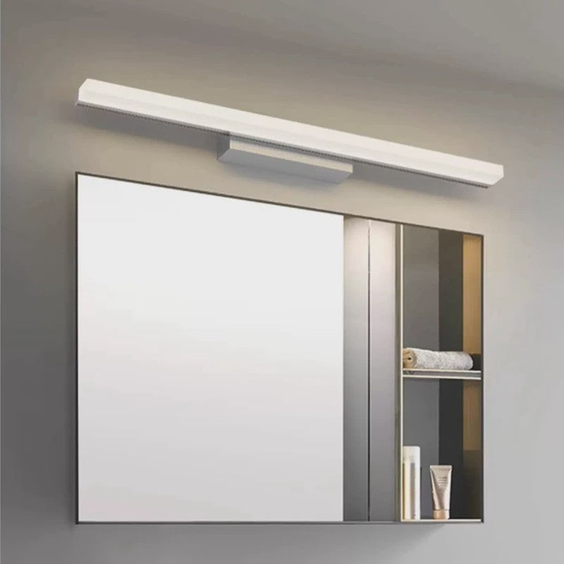 Moderne LED Spiegelverlichting Wandlamp - RVS Zwart/Zilver