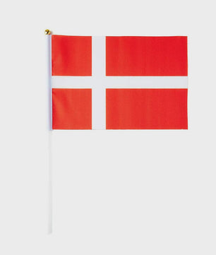 Deense Handvlag 14x21cm - Duurzaam Polyester met Stokje voor Evenementen