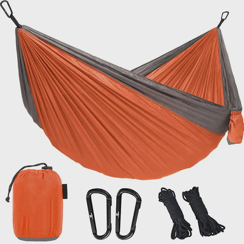 Lichtgewicht Kampeerhangmat van Parachute Nylon - Draagbaar & Snel Op te Zetten
