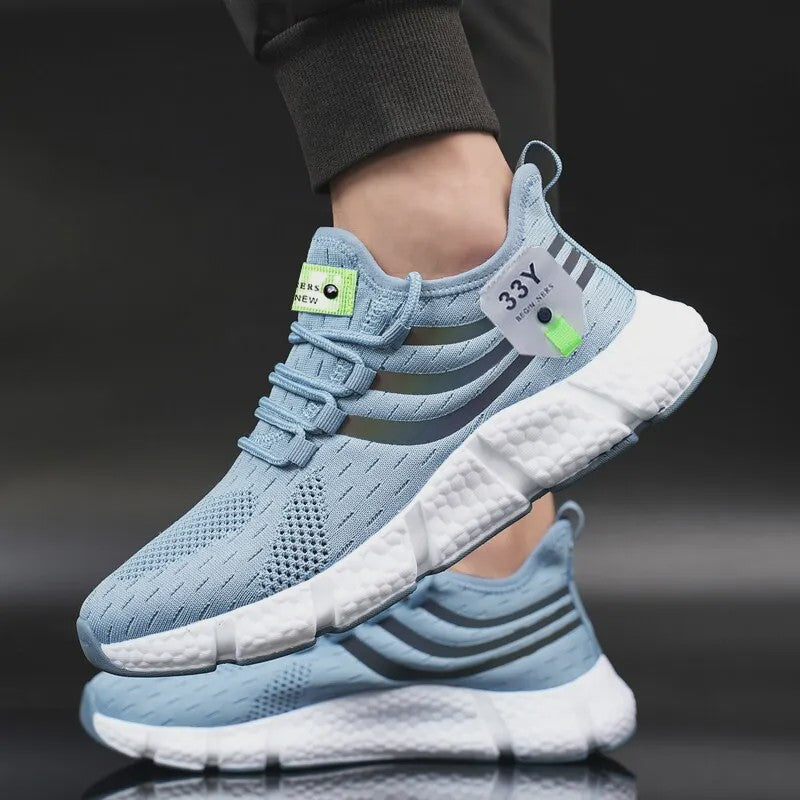 Herensneakers Ademend Lichtgewicht Mesh - Casual Sport & Hardloopschoenen
