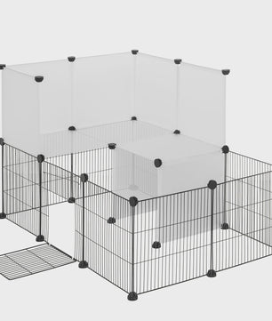EUGAD Dierenren | Ruim Speelverblijf voor Konijnen, Katten, Puppies & Kleine Huisdieren | Buiten & Binnen Gebruik
