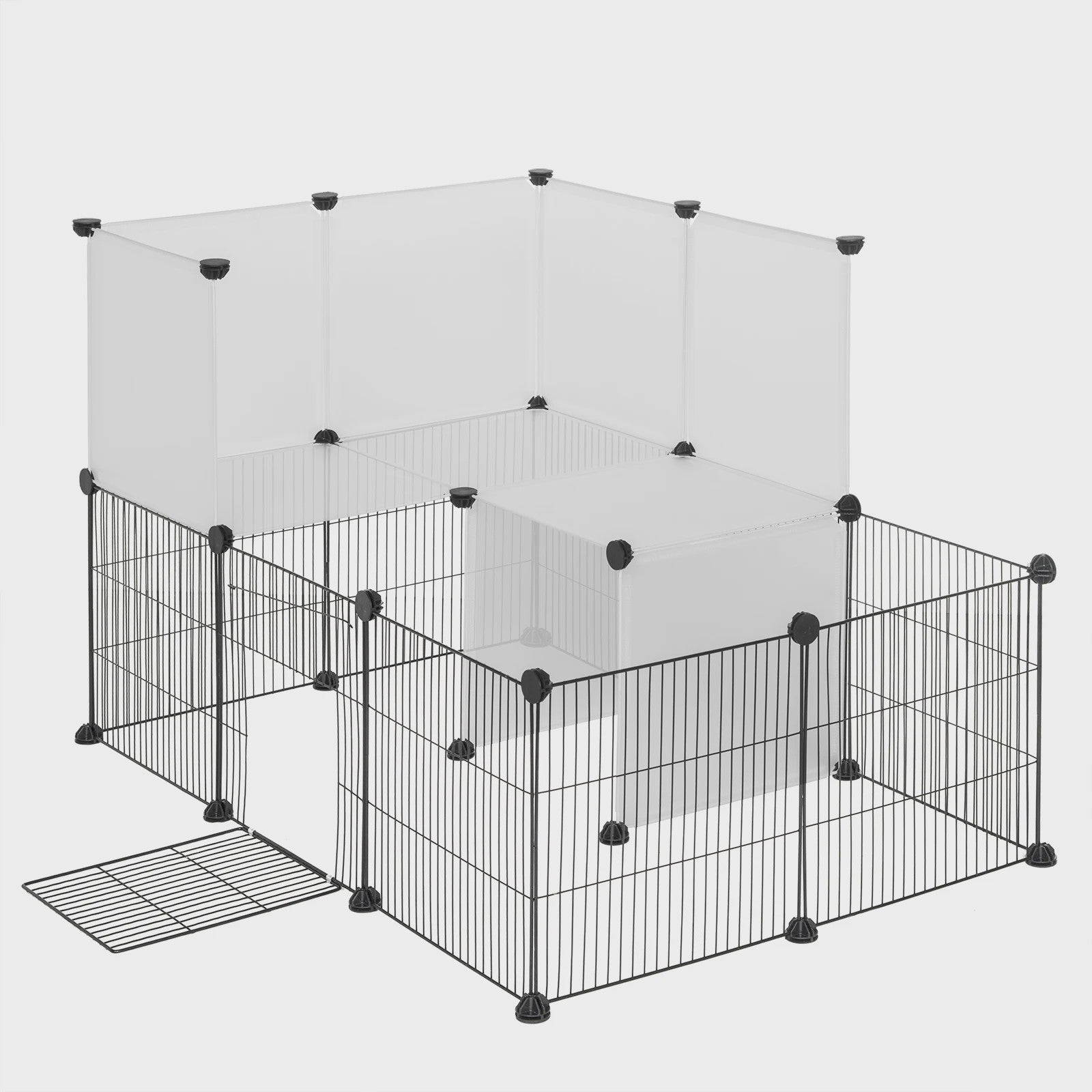 EUGAD Dierenren | Ruim Speelverblijf voor Konijnen, Katten, Puppies & Kleine Huisdieren | Buiten & Binnen Gebruik