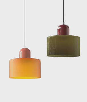 Moderne Glazen Hanglamp E27 - Sfeervolle Verlichting voor Slaapkamer, Nachtkastje of Bar