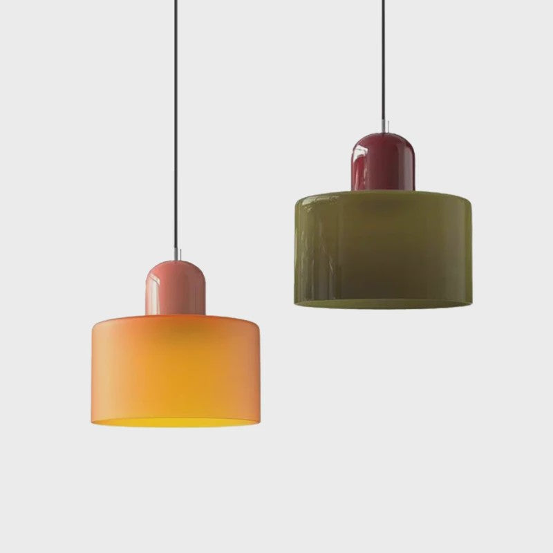 Moderne Glazen Hanglamp E27 - Sfeervolle Verlichting voor Slaapkamer, Nachtkastje of Bar