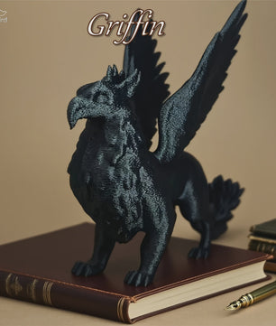Gothic Griffin Beeld - Duistere Mythologische Creatuur Decoratie