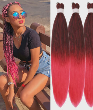 Pre-stretched Braiding Hair 26 Inch - Synthetische Haarverlengingen voor Crochet Braids