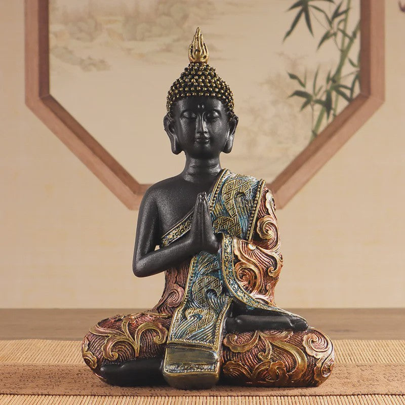 Zittende Boeddha Beeld - Religieus Kunstwerk & Decoratie voor Huis en Kantoor