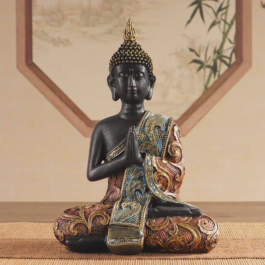 Zittende Boeddha Beeld - Religieus Kunstwerk & Decoratie voor Huis en Kantoor