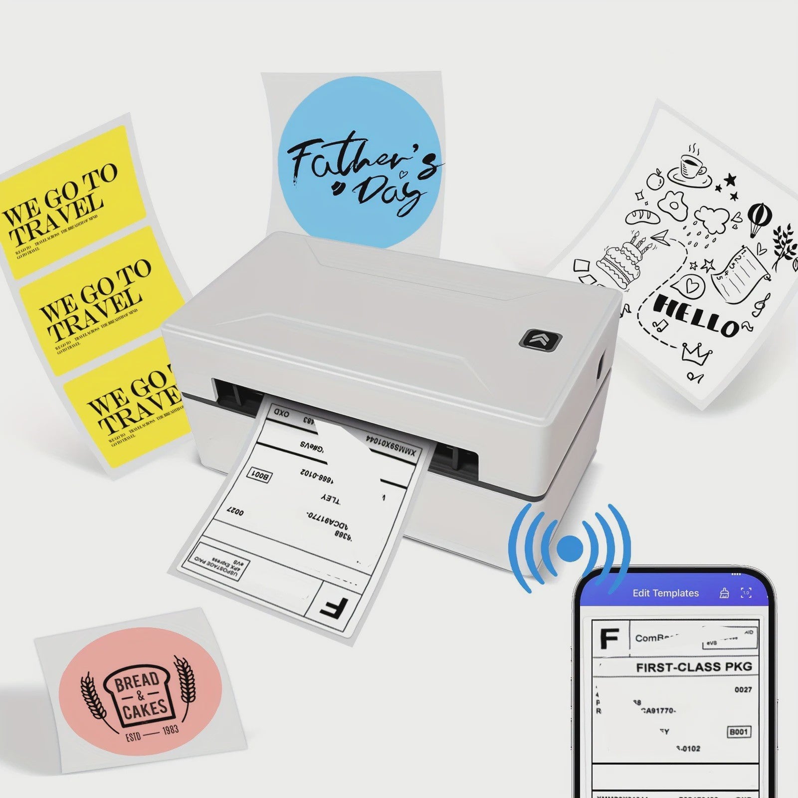 Marklife D100 Thermische Labelprinter: Print Verzending, Barcode & Bedanklabels Vanaf PC/Smartphone