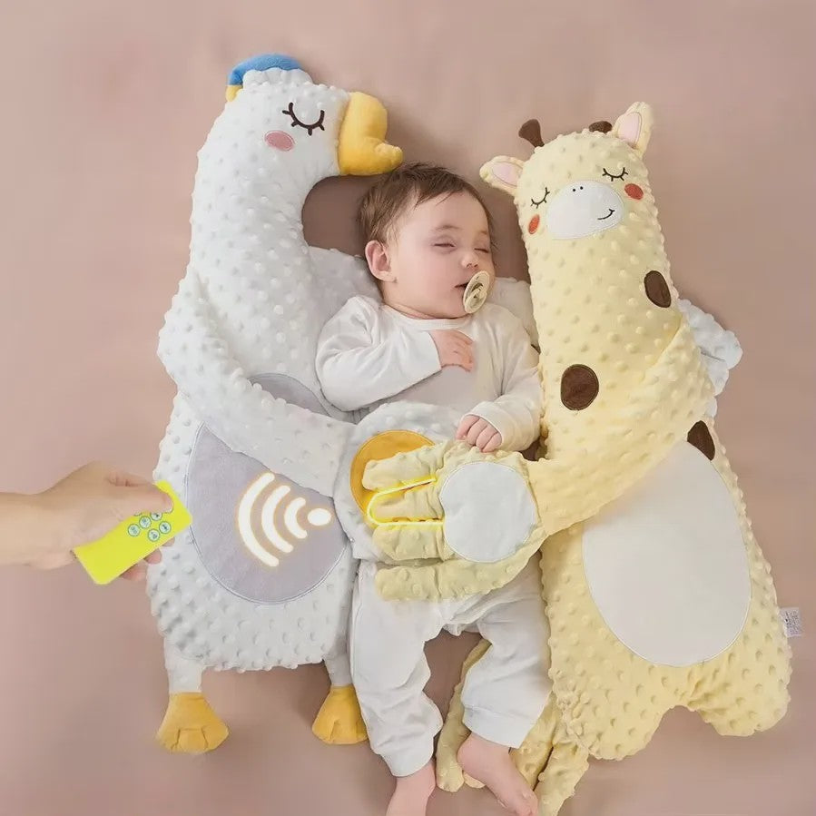 Babyslaapkussen met Afstandsbediening - Zachte Knuffel met Kalmerende Patting Functie