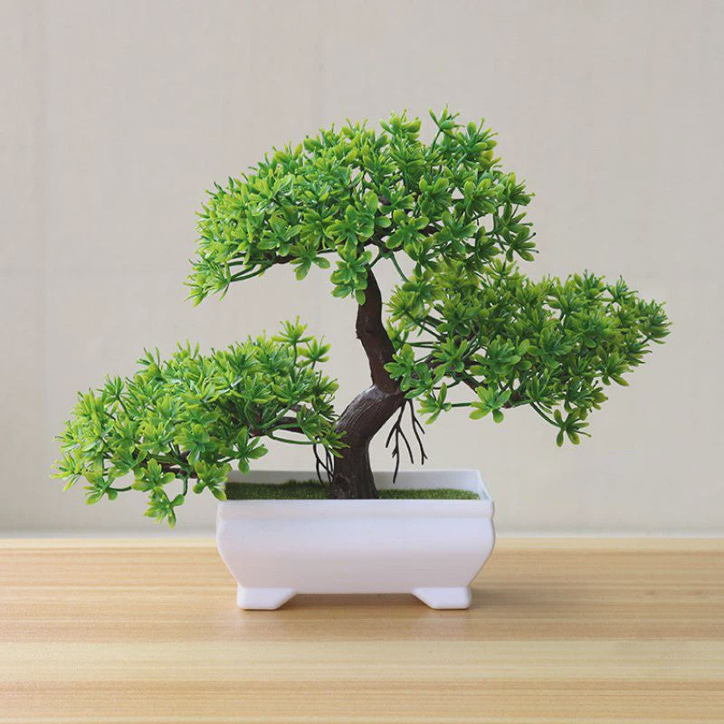Kunst Bonsai Boom Potplant - Decoratieve Kunstplant voor Huis, Kantoor & Tuin