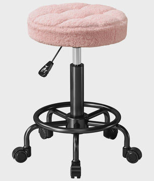 Comfortabele, In Hoogte Verstelbare Draaibare Werkstoel op Wielen (55-66 cm)