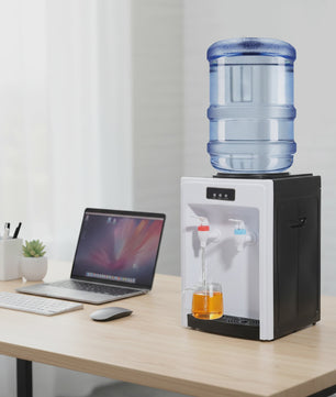 Elektrische Waterdispenser Tafelmodel: Direct Warm & Koud Water voor Thuis en Kantoor (4.5-18.9L Emmer)